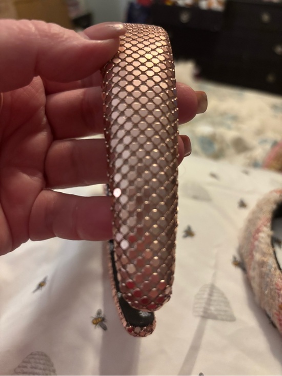 Lele Sadoughi Accessories - Ooak Lele Sadoughi Rose Gold Mesh Padded Alice Headband